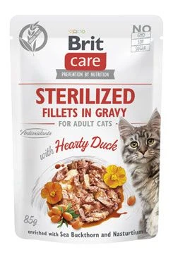 Cat Fillets in Gravy Steril. Hearty Duck Gramáž 85g
