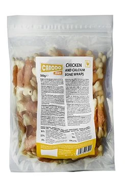 Dog treat Chicken with calcium bone Gramáž 500g