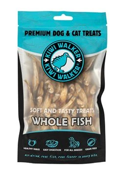 Pochoutka vzduchem sušené celé rybky Kiwi Gramáž 100g