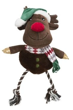 Vánoční hračka pes Xmas REINDEER plyš bavlna Rozměr 49cm