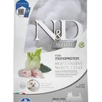 N&D WHITE DOG Mini Lubina & Espirulina & Hinojo Gramáž 2kg, Stáří Adult