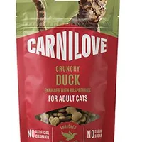 Cat CRUNCHY Snack Duck+Raspberries (Pato y Frambuesa) Gramáž 50g