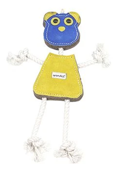 Juguete para perro Oso grande de cuero de colores 35x22cm