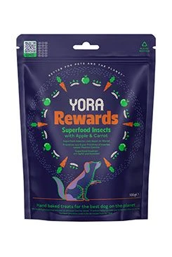 YORA Dog poch. z hmyzu Rewards jablko a mrkev Gramáž 100g