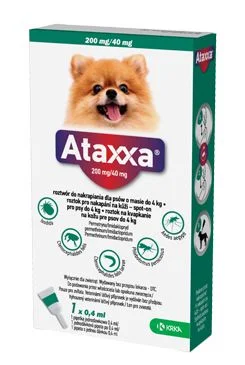 Ataxxa Spot on Dog S Gramáž 40mg, Objem 4ml, Počet 1x0