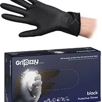 Guantes de protección GRIPZZLY nitrilo L sin polvo negros Počet 50ks