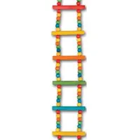 Juguete escalera Artista de madera de colores para aves exóticas