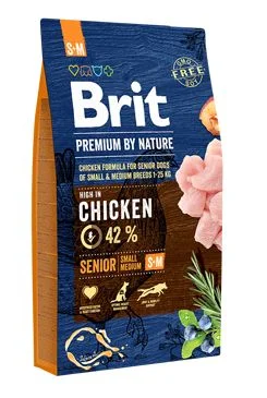 Brit Premium Dog by Nature S+M Gramáž 8kg, Stáří Senior