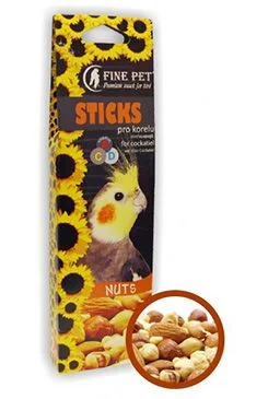 FINE PET Barrita para Ninfas con Nueces Gramáž 110g, Počet 2ks