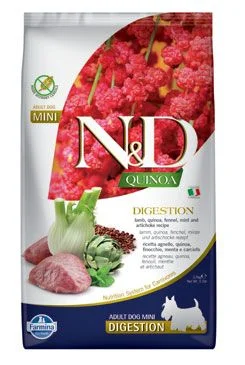 N&D Quinoa DOG Digestion Lamb & Fennel Mini 2 Gramáž 5kg, Stáří Adult
