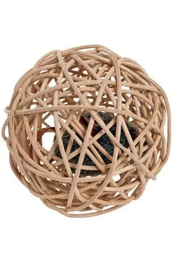 Cat Toy Mouse in Wicker Ball with Sound KAR Rozměr 10cm