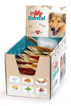 AIKO Pochoutka Dental Dual Colour Twist. Stix box Počet 100ks