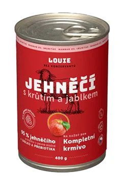 Lata para perros Cordero con pavo, manzana y prebióticos Gramáž 400g