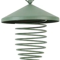 Outdoor SPIRAL feeder for fat balls, metal, green Rozměr 22cm