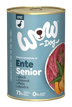 Dog can duck with sweet potatoes Gramáž 400g, Stáří Senior