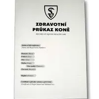 Cartilla sanitaria para caballos (nuevo modelo) Počet 1ks