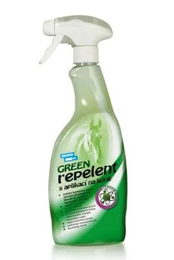 Repelente con aplicador para caballos GREEN Objem 750ml