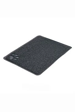 Alfombra de PVC con huella gris para arenero 45x37cm TR
