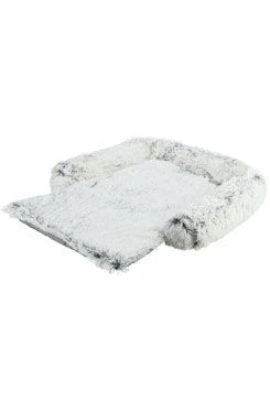 HARVEY Dog Bed with Furniture Protection 70x90cm White Black TR