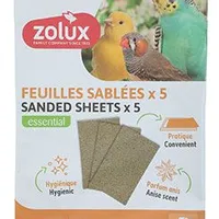 Alfombrillas de arena para pájaros L 43x28cm Počet 5ks