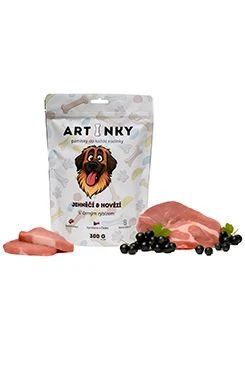 Pochoutka Artinky Jehněčí&Hovězí s černým rybízem Gramáž 300g