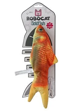 Cat Toy Fish Goldfish with Madnip USB Rozměr 30cm