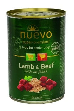Nuevo pes Jehněčí s ovesnými vl. konz Gramáž 400g, Stáří Senior