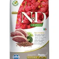 N&D Quinoa CAT Neutered Duck & Broccoli & Asparagus Gramáž 1,5kg