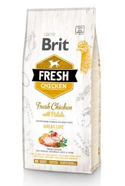 Brit Fresh Dog Chicken & Potato Great Life Gramáž 2,5kg, Stáří Adult