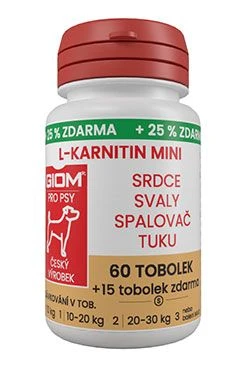 S dog L-carnitine Aktiv 60 MINI tbl + 25% free