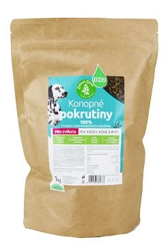 Hemp Press Cake in Pressed Flake Form ORGANIC Gramáž 1kg