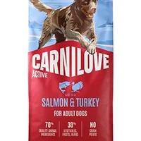 Carnilove Dog Active Dry Salmon&Turkey AB Gramáž 1,5kg, Stáří Adult