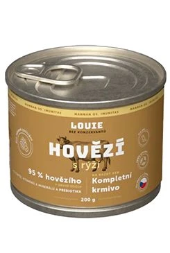 Dog can - Beef with Rice and Prebiotics Gramáž 200g