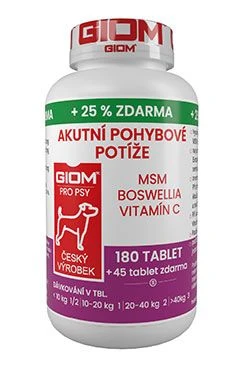 S Dog Acute Mobility Issues 180 tabs +25% free
