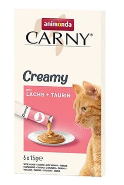 gato CARNY snack Creamy salmón taurina 6x15g