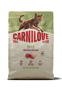 Cat True Fresh Dry Duck Steril. Ad.AB Gramáž 2kg