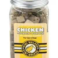 Snack liofilizado de pollo, espinaca y calabaza Kiwi Gramáž 100g