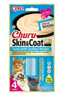 Cat Skin & Coat Tuna with Scallop Recipe 4x14g