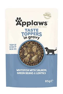 Dog Pouch Toppers Gravy White Fish and Salmon Gramáž 85g