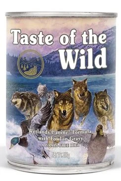 Taste of the Wild konzerva Wetlands Wild Fowl Gramáž 390g