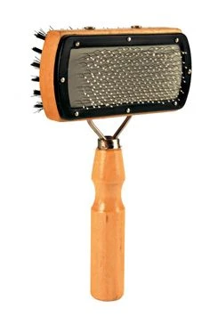 Kartáč dřevěný s drátky oboustr. žíně pes 18 Rozměr 10cm
