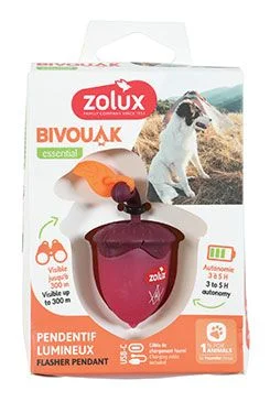 BIVOUAK Flashing Light Nut USB Red