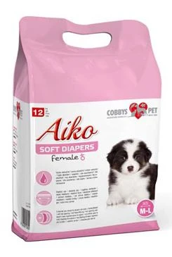 Soft Diapers for Female Dogs M-L 36x52cm Počet 12ks