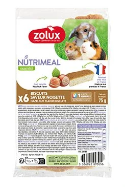 NUTRIMEAL Cookies Treat for Rodents with Hazelnuts Počet 6ks