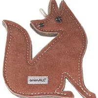 Dog Toy Fox Natural Leather 20x15cm