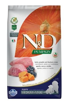 N&D Pumpkin DOG Puppy M L Lamb & Blueberry Gramáž 2,5kg
