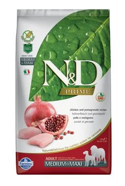 N&D PRIME DOG M L Chicken & Pomegranate Gramáž 2,5kg, Stáří Adult