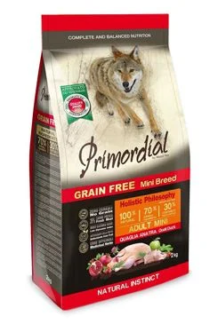 Primordial Dog GF Mini Quail&Duck Gramáž 6kg, Stáří Adult
