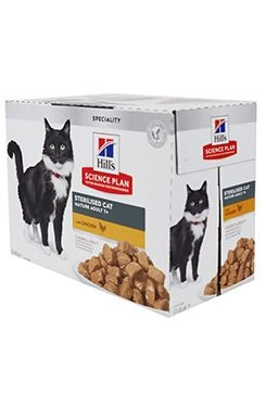 Hill's Fel. SP Adult 7+ Sterilised Chicken kapsa 12x85g