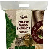 Coarse Wood Shavings Bedding with Pine Cones Gramáž 2kg, Objem 50l